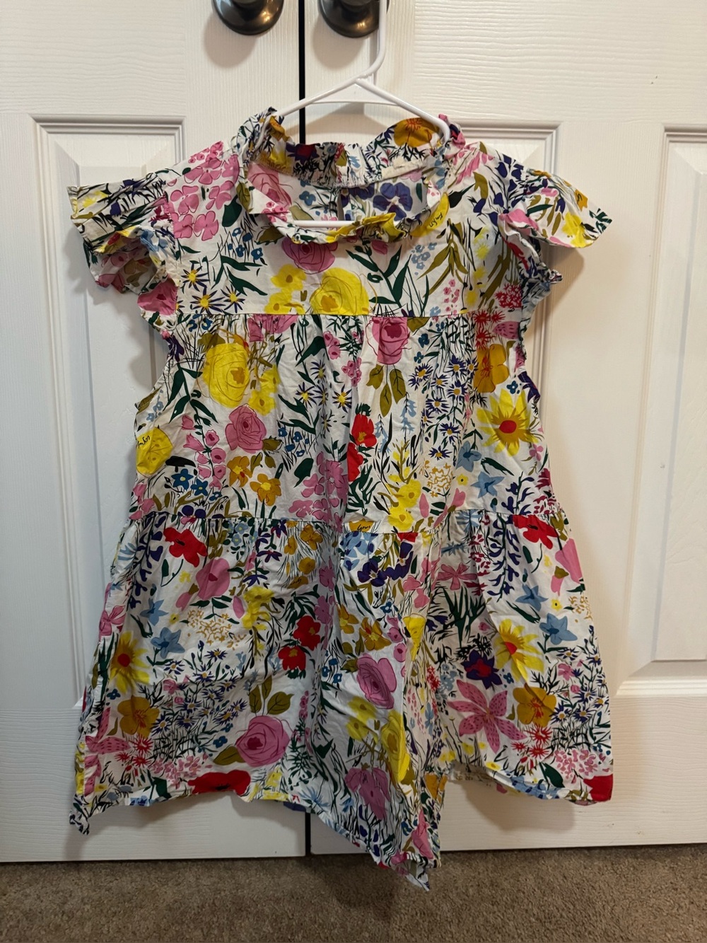 Women’s Floral Ruffle- Blouse - Multi Color